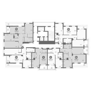 2-к квартира, вторичка, 76м2, 10/22 этаж