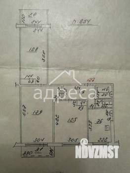 3-к квартира, вторичка, 60м2, 6/9 этаж