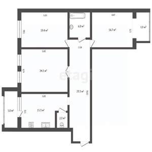 3-к квартира, вторичка, 111м2, 11/12 этаж