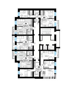 1-к квартира, вторичка, 38м2, 16/18 этаж