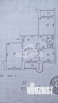 3-к квартира, вторичка, 74м2, 1/9 этаж