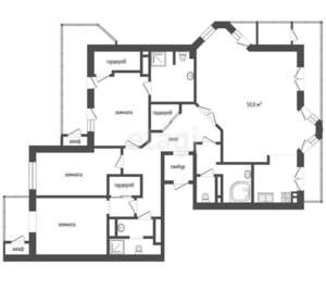 4-к квартира, вторичка, 216м2, 21/26 этаж