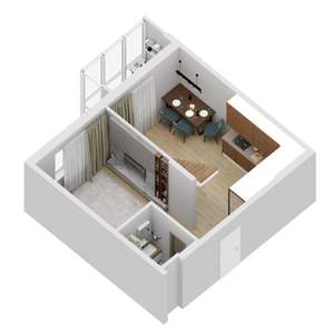 1-к квартира, вторичка, 105м2, 26/27 этаж