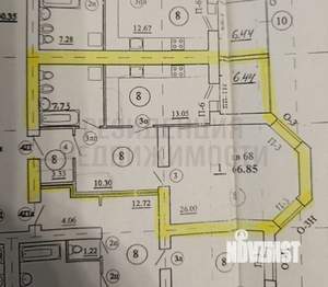 1-к квартира, вторичка, 68м2, 14/19 этаж