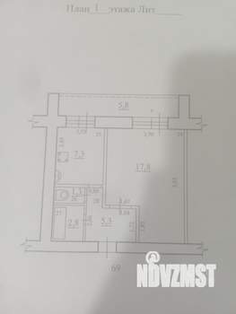 1-к квартира, вторичка, 35м2, 1/11 этаж