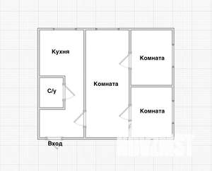 3-к квартира, вторичка, 38м2, 1/2 этаж