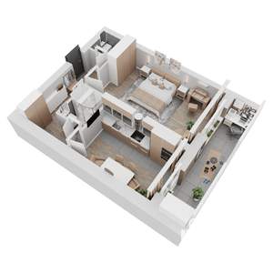 1-к квартира, вторичка, 56м2, 4/8 этаж