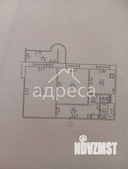 2-к квартира, вторичка, 53м2, 4/9 этаж