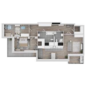 3-к квартира, вторичка, 122м2, 22/22 этаж