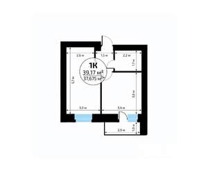 1-к квартира, вторичка, 39м2, 10/18 этаж