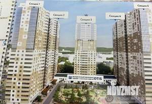 1-к квартира, вторичка, 53м2, 8/27 этаж