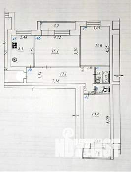 3-к квартира, вторичка, 66м2, 2/6 этаж