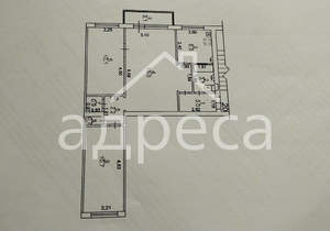 3-к квартира, вторичка, 56м2, 5/5 этаж