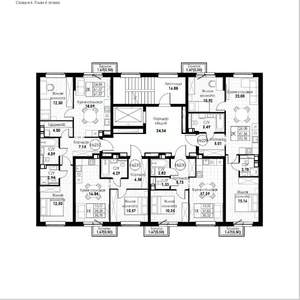 1-к квартира, вторичка, 39м2, 6/8 этаж