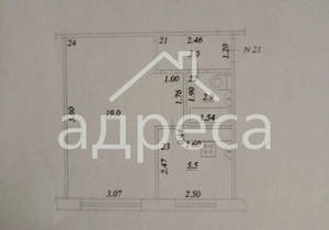 1-к квартира, вторичка, 30м2, 1/5 этаж