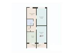 2-к квартира, вторичка, 83м2, 4/12 этаж