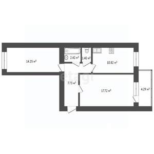 2-к квартира, вторичка, 59м2, 15/16 этаж
