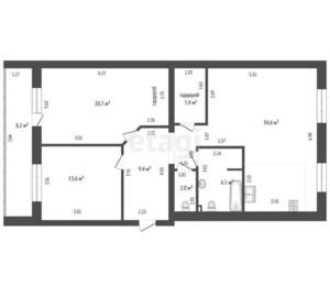 3-к квартира, сданный дом, 100м2, 16/16 этаж