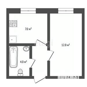 1-к квартира, вторичка, 36м2, 1/5 этаж