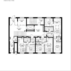 1-к квартира, вторичка, 38м2, 1/8 этаж