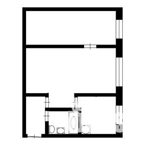 2-к квартира, вторичка, 46м2, 4/4 этаж