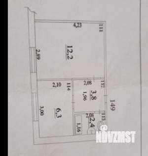 1-к квартира, вторичка, 25м2, 5/5 этаж