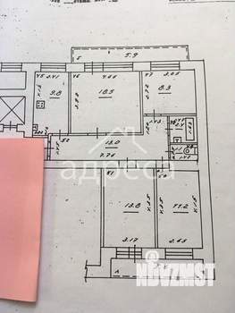4-к квартира, вторичка, 78м2, 4/9 этаж