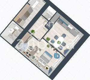 1-к квартира, вторичка, 56м2, 2/16 этаж