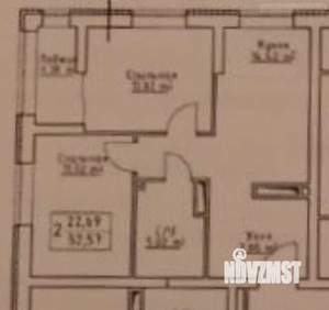 2-к квартира, вторичка, 53м2, 9/23 этаж