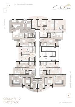3-к квартира, вторичка, 91м2, 12/18 этаж