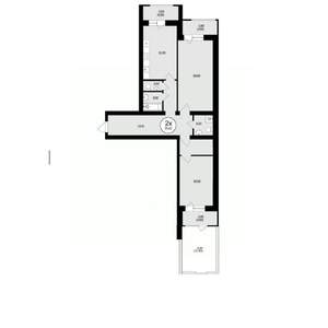 2-к квартира, вторичка, 91м2, 1/8 этаж
