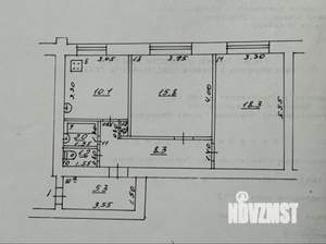 2-к квартира, вторичка, 61м2, 1/6 этаж