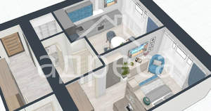 1-к квартира, вторичка, 56м2, 2/16 этаж