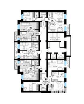 3-к квартира, вторичка, 83м2, 12/18 этаж