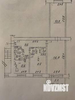 3-к квартира, вторичка, 59м2, 4/5 этаж