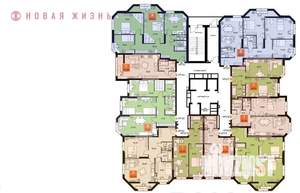 2-к квартира, строящийся дом, 64м2, 10/23 этаж