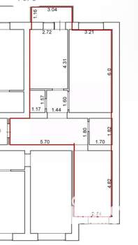 2-к квартира, вторичка, 62м2, 5/16 этаж
