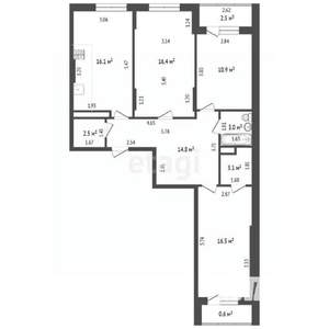 3-к квартира, вторичка, 83м2, 17/24 этаж