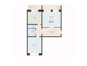 2-к квартира, вторичка, 85м2, 10/12 этаж