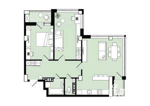 2-к квартира, вторичка, 83м2, 23/25 этаж