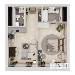 1-к квартира, вторичка, 46м2, 28/37 этаж