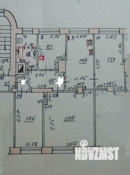 4-к квартира, вторичка, 91м2, 4/4 этаж