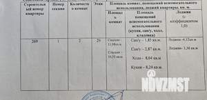 2-к квартира, вторичка, 58м2, 29/31 этаж