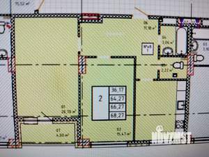 2-к квартира, вторичка, 68м2, 7/26 этаж