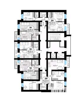 1-к квартира, вторичка, 40м2, 7/18 этаж