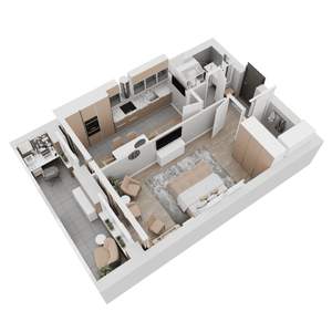 1-к квартира, вторичка, 52м2, 3/8 этаж