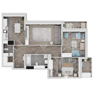 3-к квартира, вторичка, 98м2, 20/22 этаж