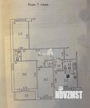 3-к квартира, вторичка, 86м2, 7/9 этаж