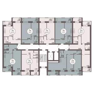 1-к квартира, вторичка, 49м2, 8/8 этаж