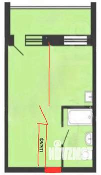 1-к квартира, вторичка, 37м2, 12/15 этаж